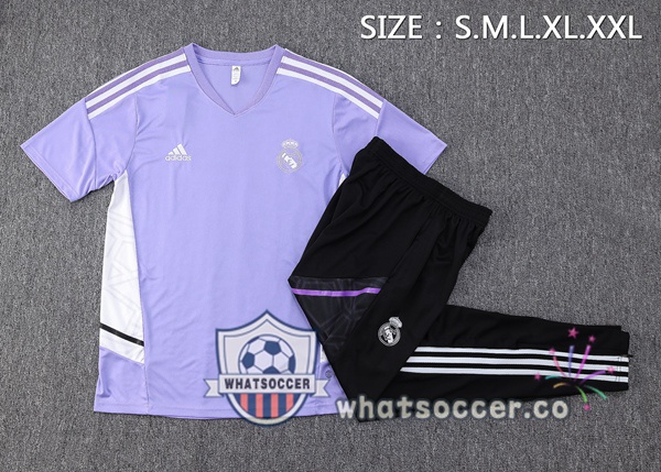 Real Madrid Training T-Shirts + Pants Purple 2022-2023