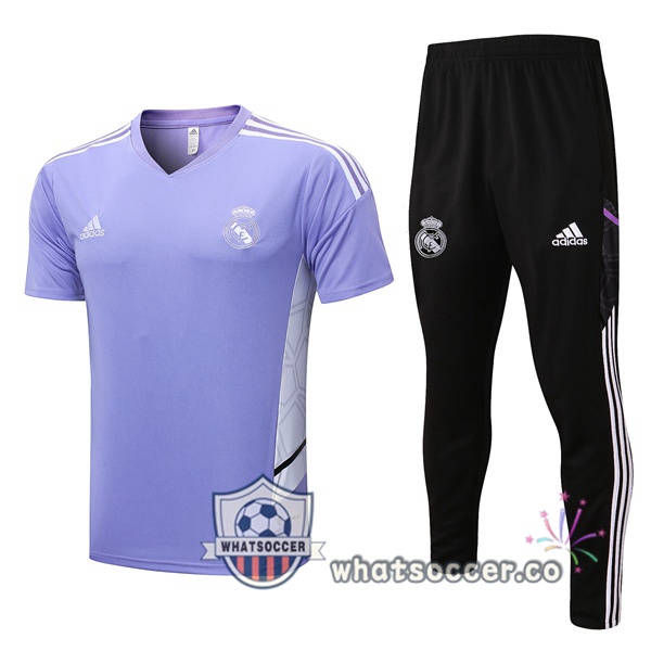 Real Madrid Training T-Shirts + Pants Purple 2022-2023