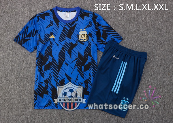Argentina Training T-Shirts + Shorts Blue 2022-2023