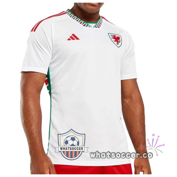 Wales Away Soccer Jerseys White 2022-2023
