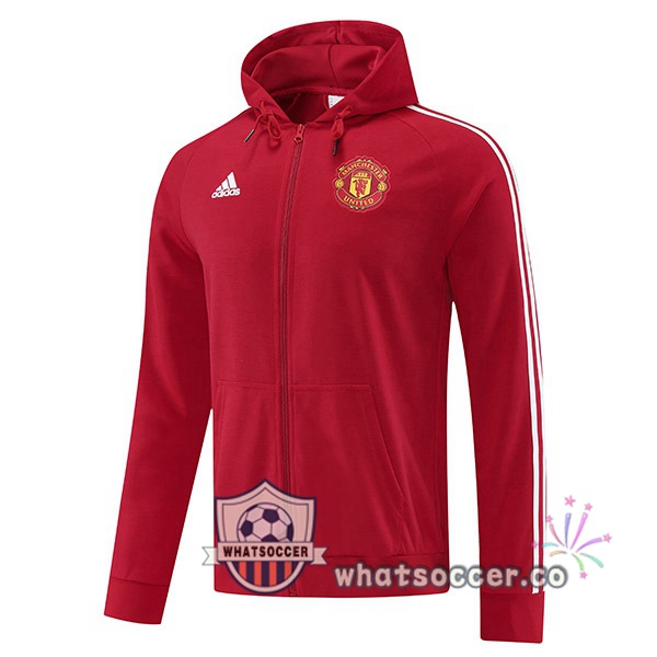 Manchester United Hooded Jacket Red 2022-2023