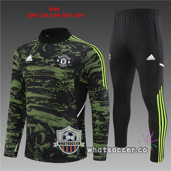 Manchester United Kids Green Tracksuit 2022-2023