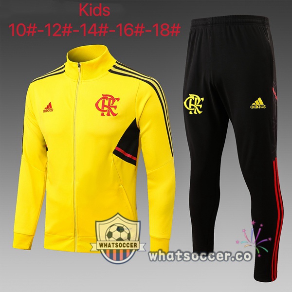 Flamengo Kids Yellow Training Jacket 2022-2023