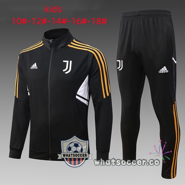 Juventus Kids Black Training Jacket Tracksuit 2022-2023
