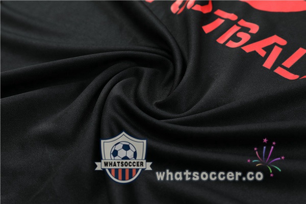 AC Milan Training T-Shirts + Shorts Black 2022-2023