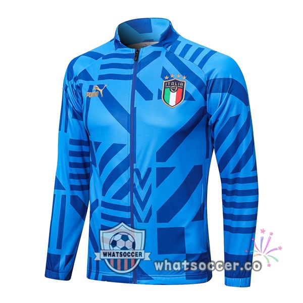 Italy Soccer Jacket Blue 2022-2023