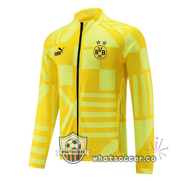 Dortmund BVB Soccer Jacket Yellow 2022-2023