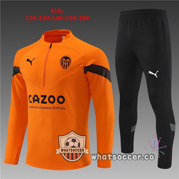 Valencia CF Kids Orange Tracksuit 2022-2023