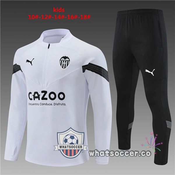 Valencia CF Kids White Tracksuit 2022-2023