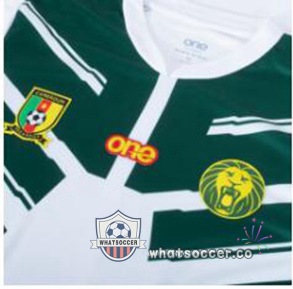 Cameroon Away Soccer Jerseys White Green 2022-2023