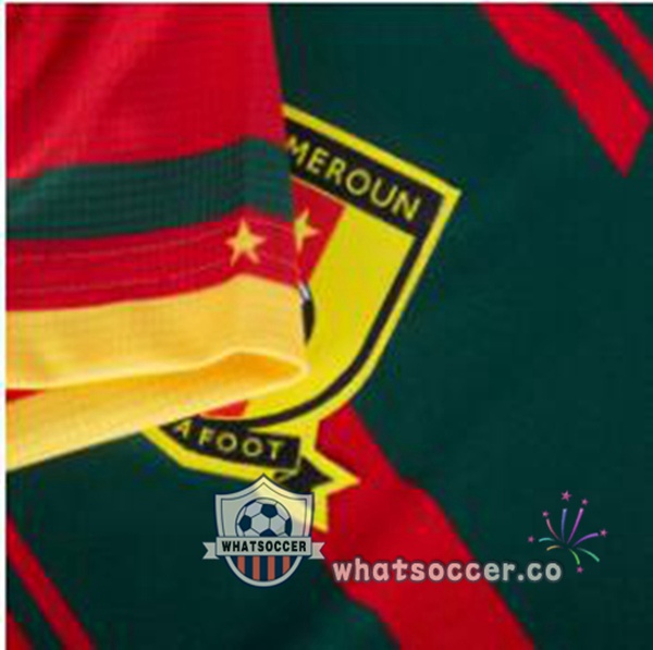 Cameroon Third Soccer Jerseys Red Green 2022-2023