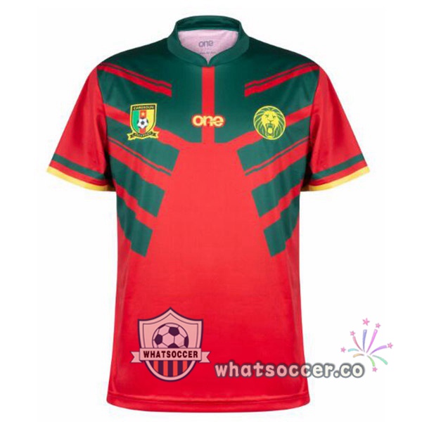 Cameroon Third Soccer Jerseys Red Green 2022-2023