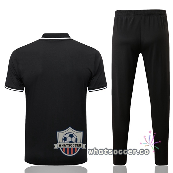 Training Polo Paris PSG + Pants Black 2022-2023