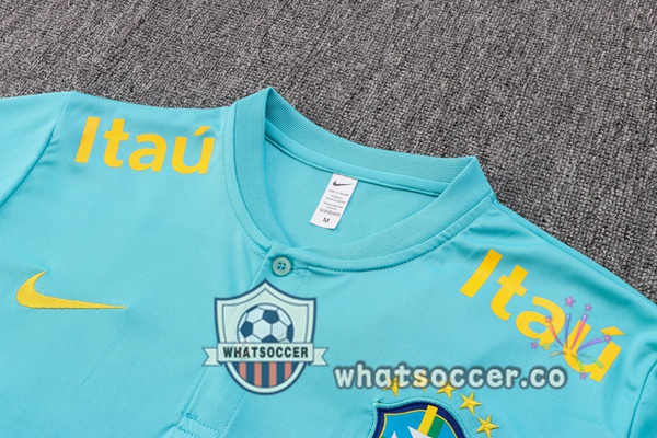 Training Polo Brazil + Pants Blue 2022-2023