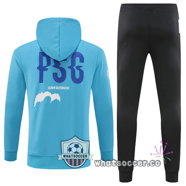 Paris PSG Blue Hooded Jacket 2022-2023