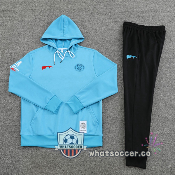 Paris PSG Blue Hooded Jacket 2022-2023