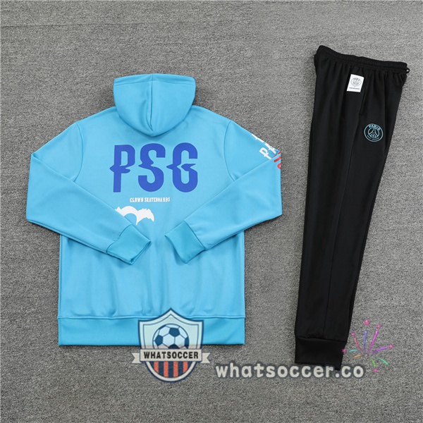 Paris PSG Blue Hooded Jacket 2022-2023