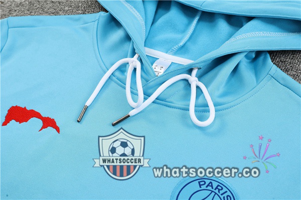 Paris PSG Blue Hooded Jacket 2022-2023