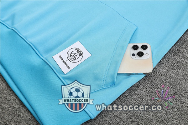 Paris PSG Blue Hooded Jacket 2022-2023