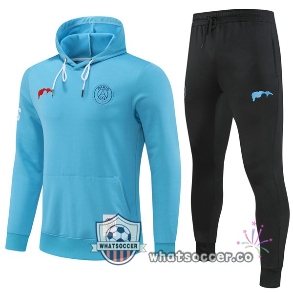 Paris PSG Blue Hooded Jacket 2022-2023