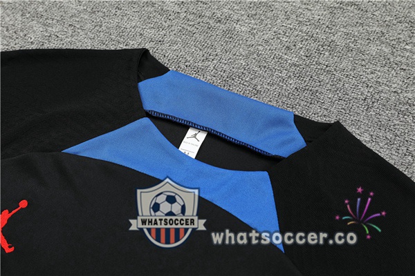 Paris PSG Training T-Shirts + Shorts Black 2022-2023