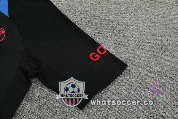 Paris PSG Training T-Shirts + Shorts Black 2022-2023