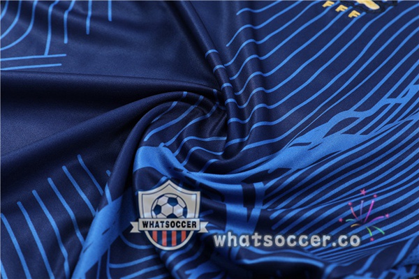 France Training T-Shirts + Shorts Blue 2022-2023