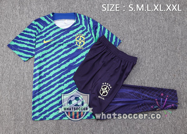 Brazil Training T-Shirts + Pants Green 2022-2023