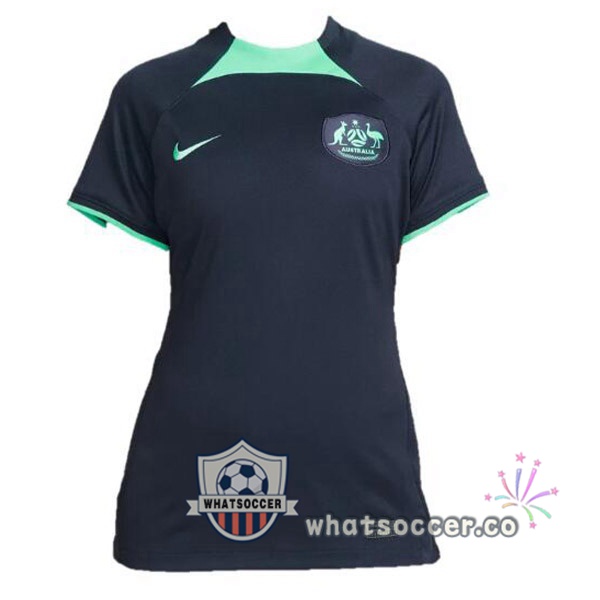 Australie Women Away Soccer Jerseys Black 2022-2023