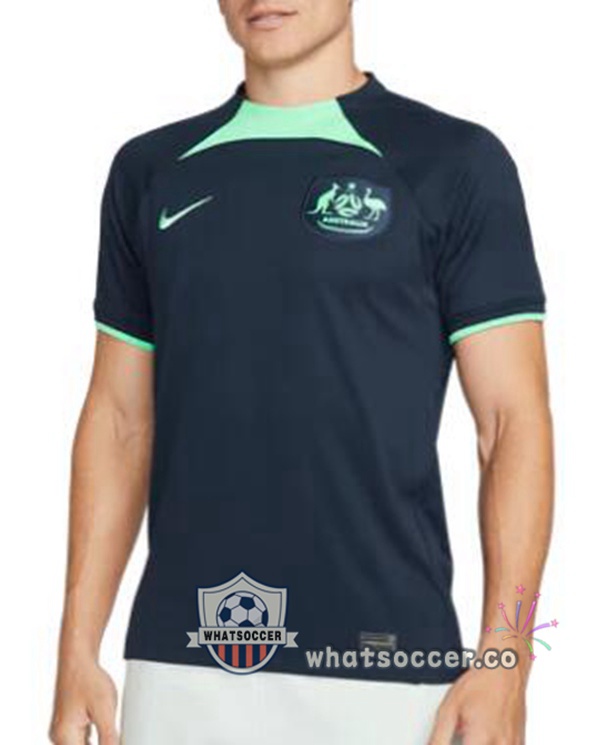 Australie Away Soccer Jerseys Black 2022-2023