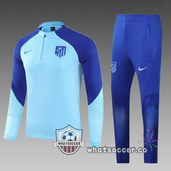 Atletico Madrid Kids Blue Tracksuit 2022-2023