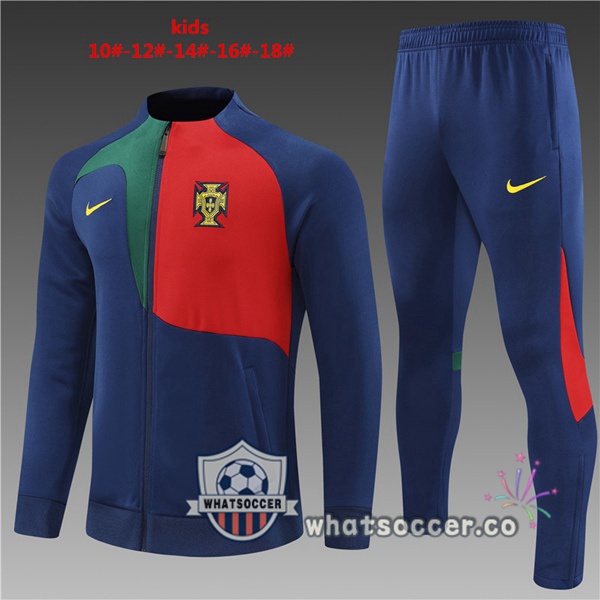 Portugal Kids Blue Royal Training Jacket 2022-2023