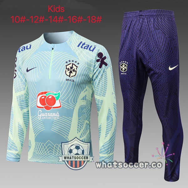 FC Barcelona Kids Green Tracksuit 2022-2023