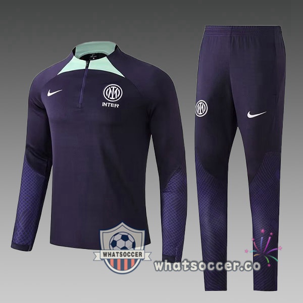 Inter Milan Kids Cyan Tracksuit 2022-2023