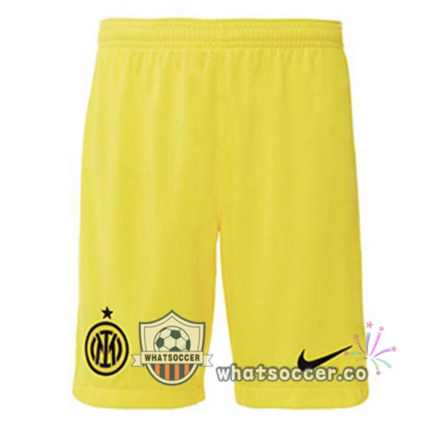 Inter Milan Third Soccer Shorts Yellow 2022-2023