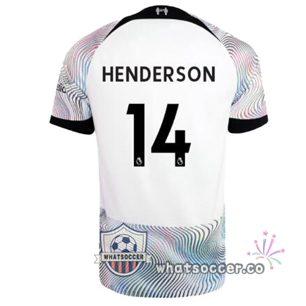 FC Liverpool (HENDERSON 14) Away Soccer Jerseys White 2022-2023