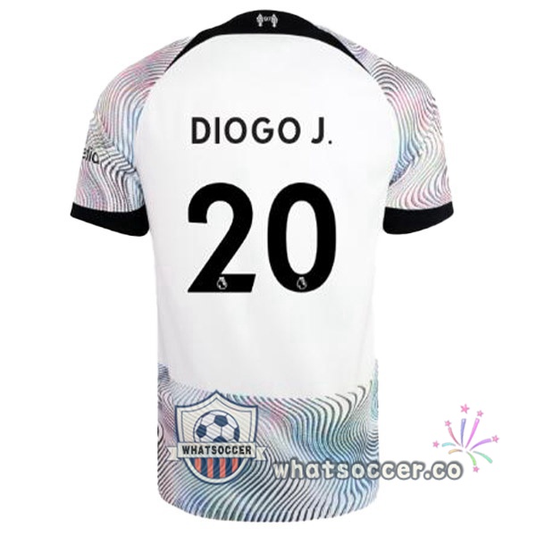 FC Liverpool (DIOGO J. 20) Away Soccer Jerseys White 2022-2023