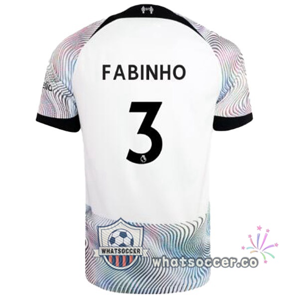 FC Liverpool (FABINHO 3) Away Soccer Jerseys White 2022-2023