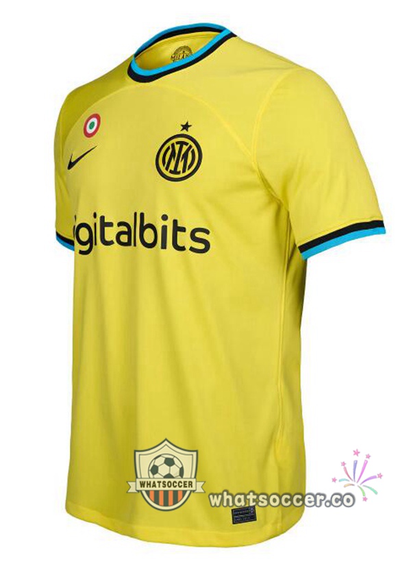 Inter Milan Third Soccer Jerseys Yellow 2022-2023