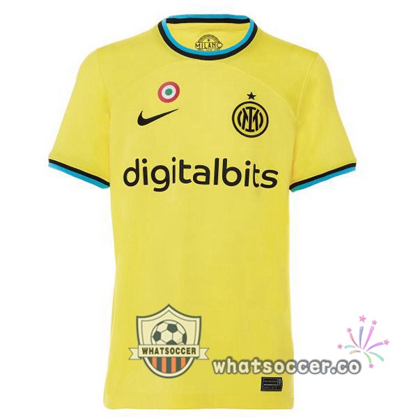 Inter Milan Third Soccer Jerseys Yellow 2022-2023