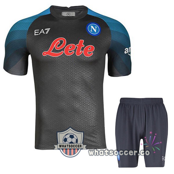 SSC Napoli Kids Halloween Soccer Jerseys Gray 2022-2023