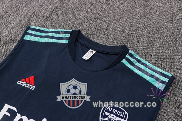 Arsenal + Shorts Blue Royal Soccer Vest 2022-2023
