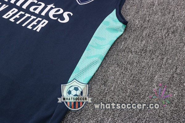 Arsenal + Shorts Blue Royal Soccer Vest 2022-2023