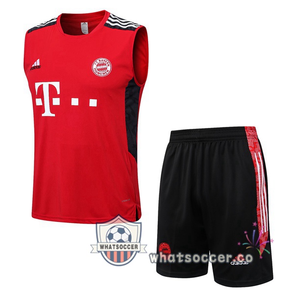 Bayern Munich + Shorts Red Soccer Vest 2022-2023