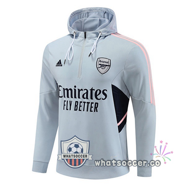 Arsenal Hooded Sweater Gray 2022-2023