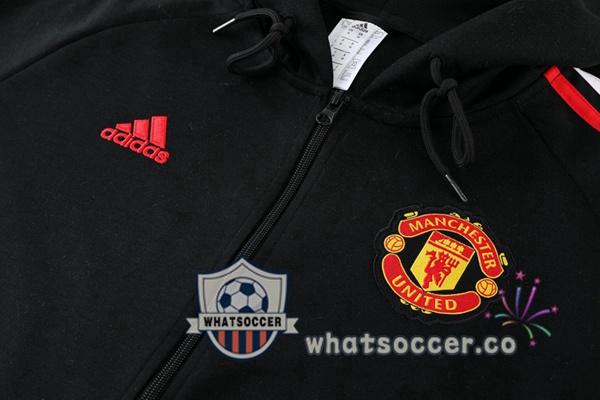Manchester United Black Hooded Jacket 2022-2023
