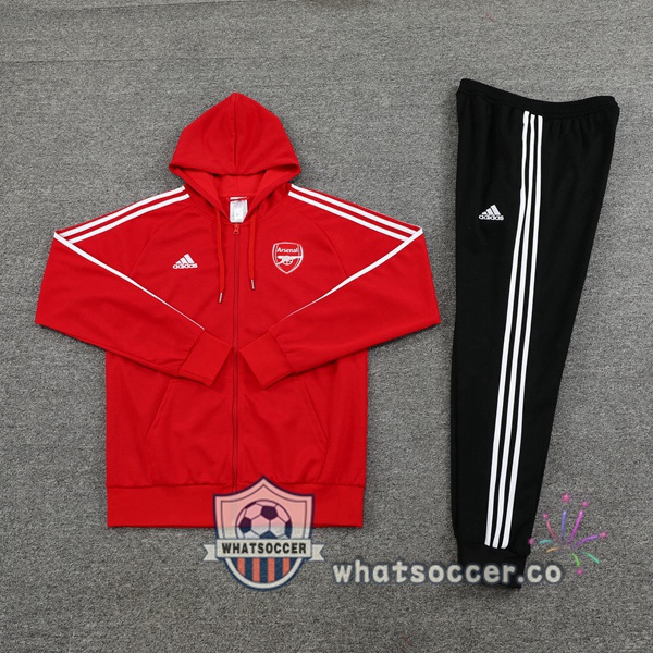 Arsenal Red Hooded Jacket 2022-2023