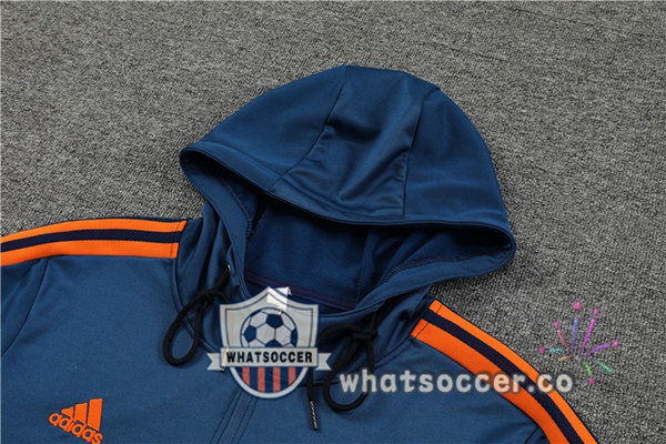 Manchester United Blue Hooded Jacket 2022-2023