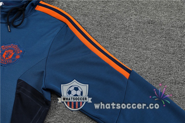 Manchester United Blue Hooded Jacket 2022-2023