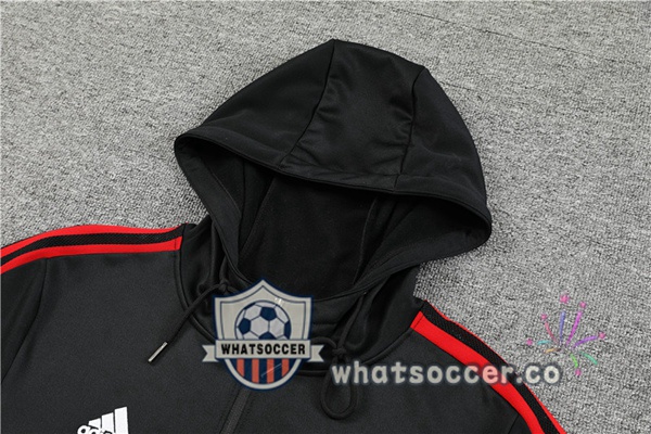 Manchester United Black Hooded Jacket 2022-2023